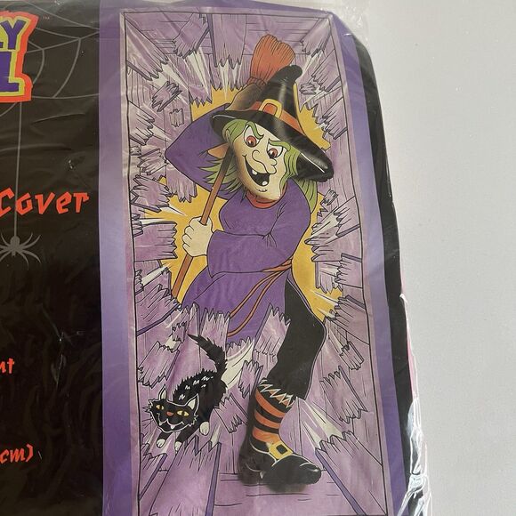 Totally Ghoul Vintage 90’s Y2K Inflatable 3D Door Cover Crashing Witch Broom - Picture 4 of 6